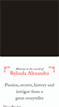 Mobile Screenshot of belinda-alexandra.com
