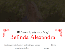 Tablet Screenshot of belinda-alexandra.com